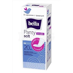 Bella, Женские ежедневные прокладки bella panty soft Classic 20 шт. Bella